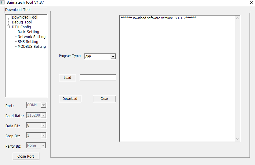 Debug setting