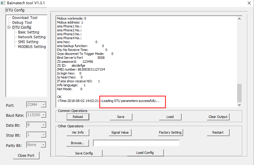 Enter configure state