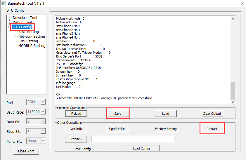 Baima Cellular Modem Configuration