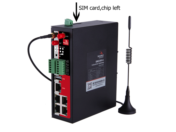 BMG500 Industrial cellular gateway supports normal SIM/UIM