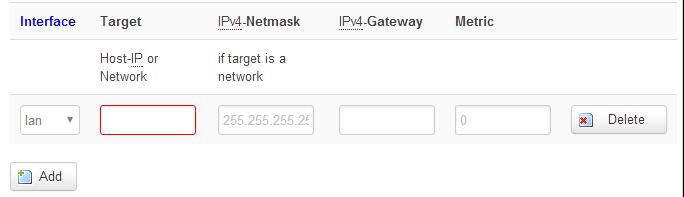 Static routing function for industrial routers